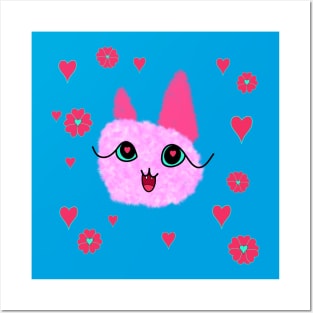 Fuzzy Cats Valentine Posters and Art